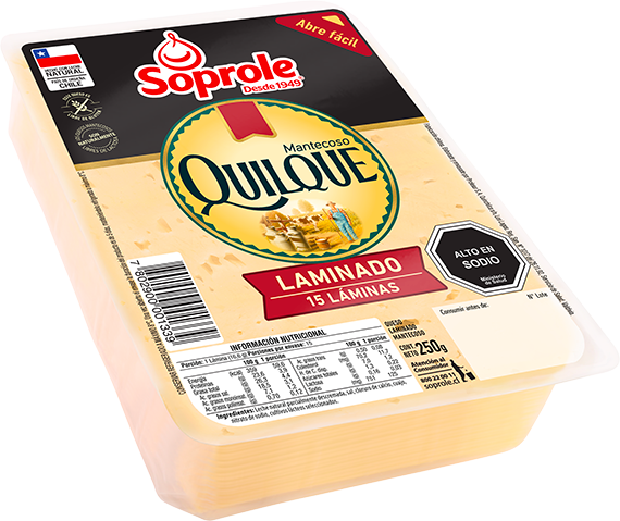 Queso Quilque Mantecoso Laminado 250 gr