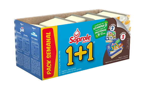 Pack Semanal Yoghurt 1+1 Zucaritas + Minicookies