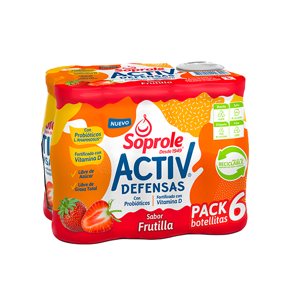 Activ Pack 6 Frutilla 80 ml