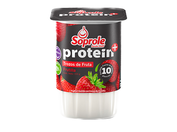 Yoghurt Protein+ Trozos Frutilla 155 gr