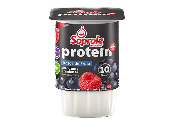 Yoghurt Protein+ Trozos Arandanos 155 gr