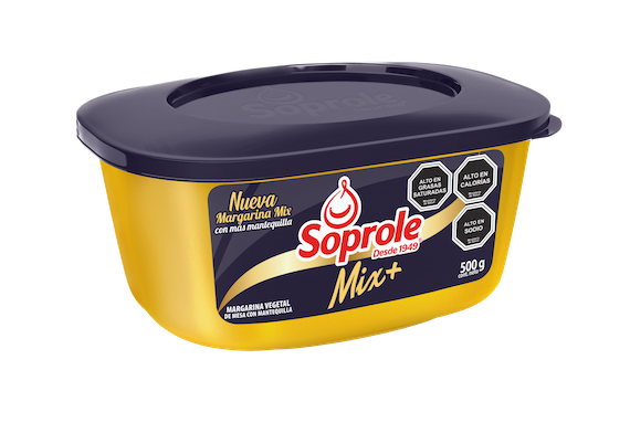 Margarina Mix + 30% mantequilla Pote 500 gr
