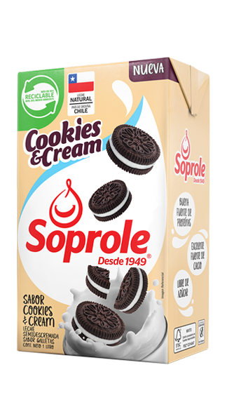 Leche sabor Cookies & Cream