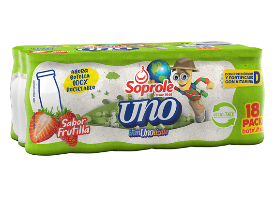 Uno Pack 18 Frutilla 80 ml