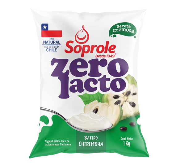 Yoghurt Zerolacto Batido Chirimoya Bolsa 1kg