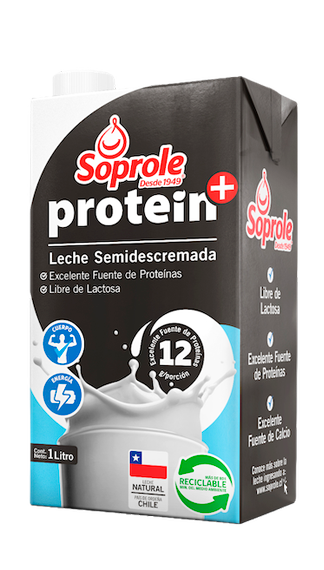 Leche Protein+ semidescremada 1L