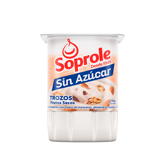 Yoghurt Sin Azúcar Trozos Frutos Secos 155g