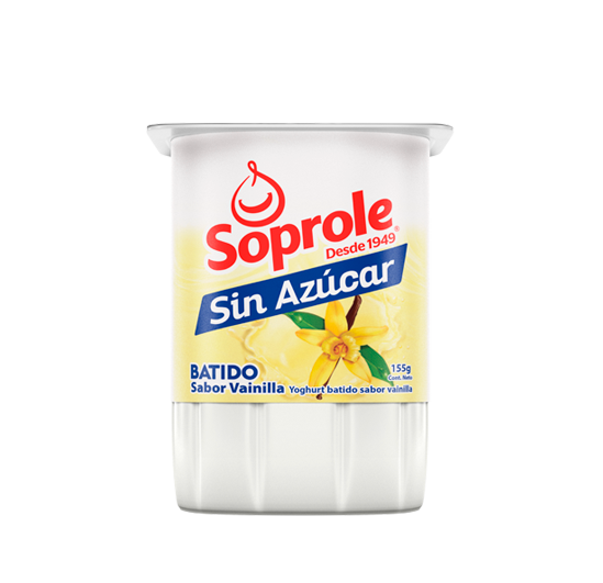 Yoghurt Sin Azúcar Batido Vainilla 155g