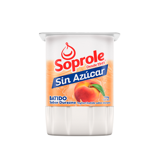 Yoghurt Sin Azúcar Batido Durazno 155g