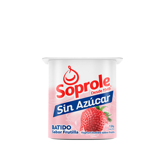 Yoghurt Sin Azúcar Batido Frutilla 120g