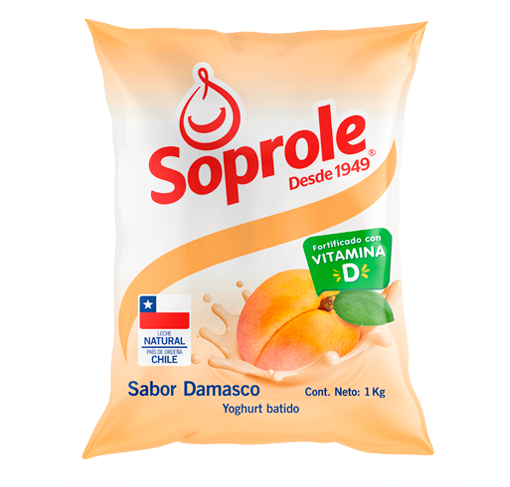 Yoghurt Batido Damasco bolsa 1Kg