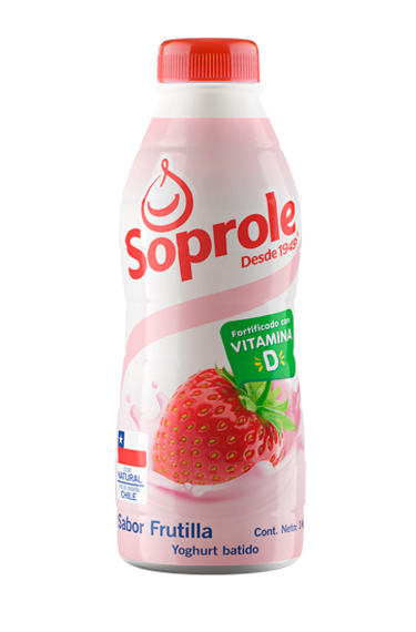 Yoghurt Batido Frutilla botella 1L