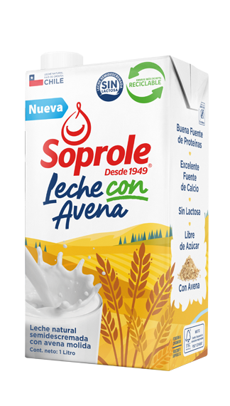 Leche semidescremada con Avena 1L