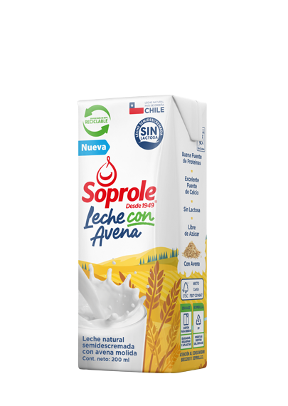 Leche semidescremada con Avena 200ml