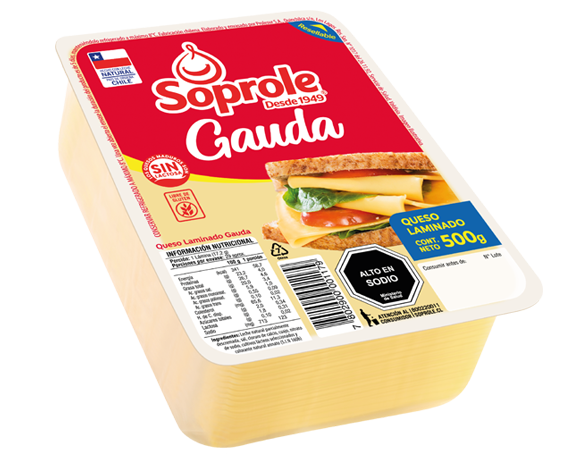 Queso Gauda Laminado 500g