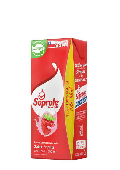Leche sabor Frutilla 200ml