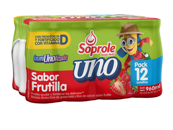 Uno Pack 12 Frutilla